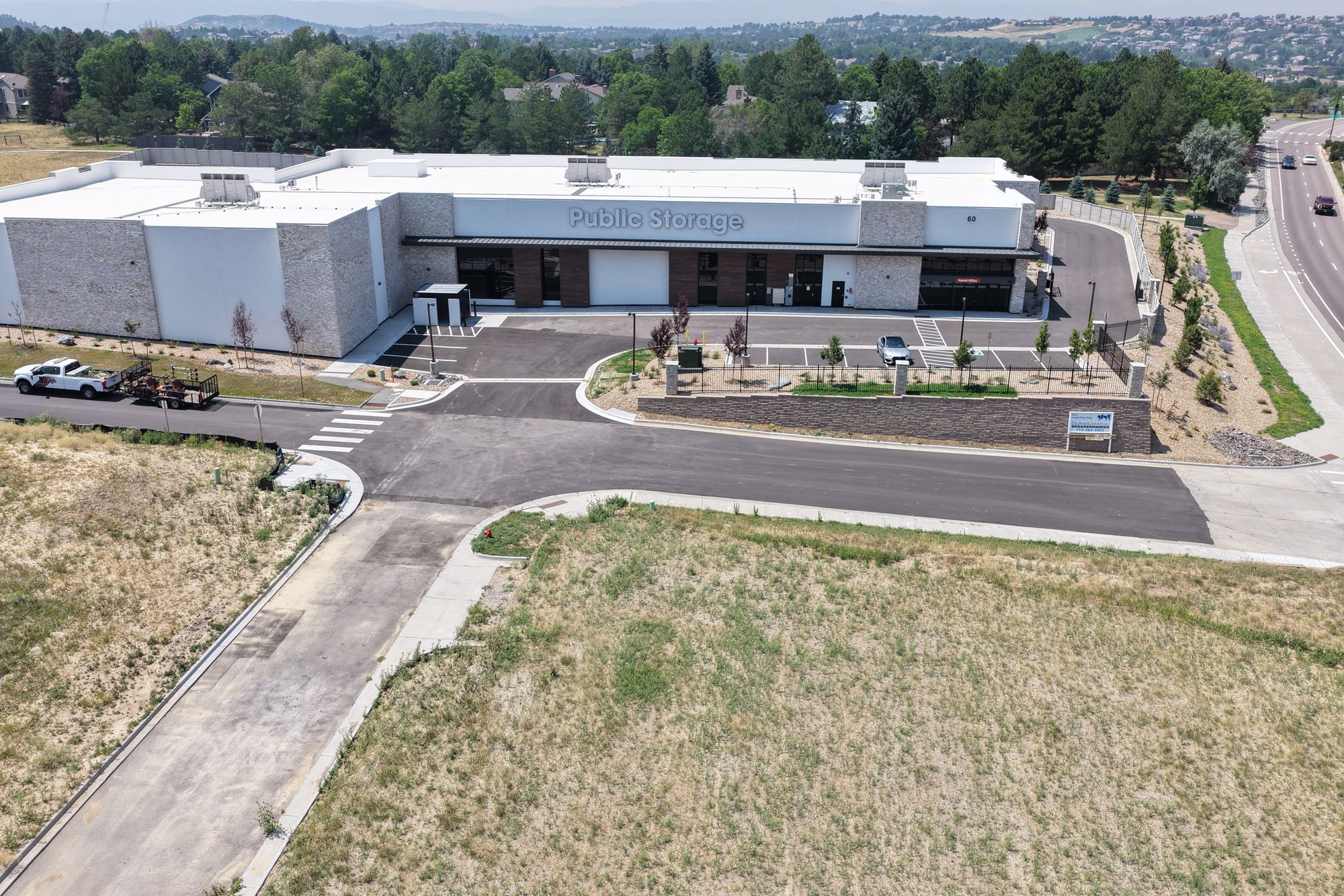 Drone photograph of this site