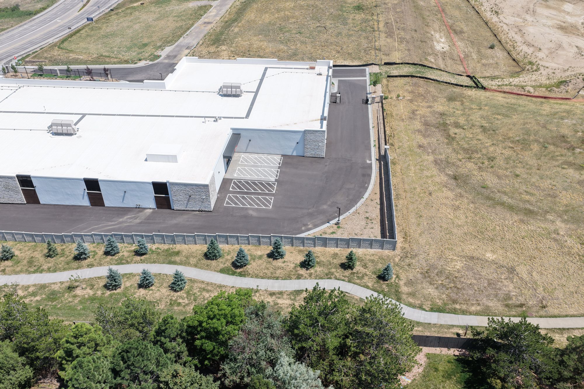 Drone photograph of this site