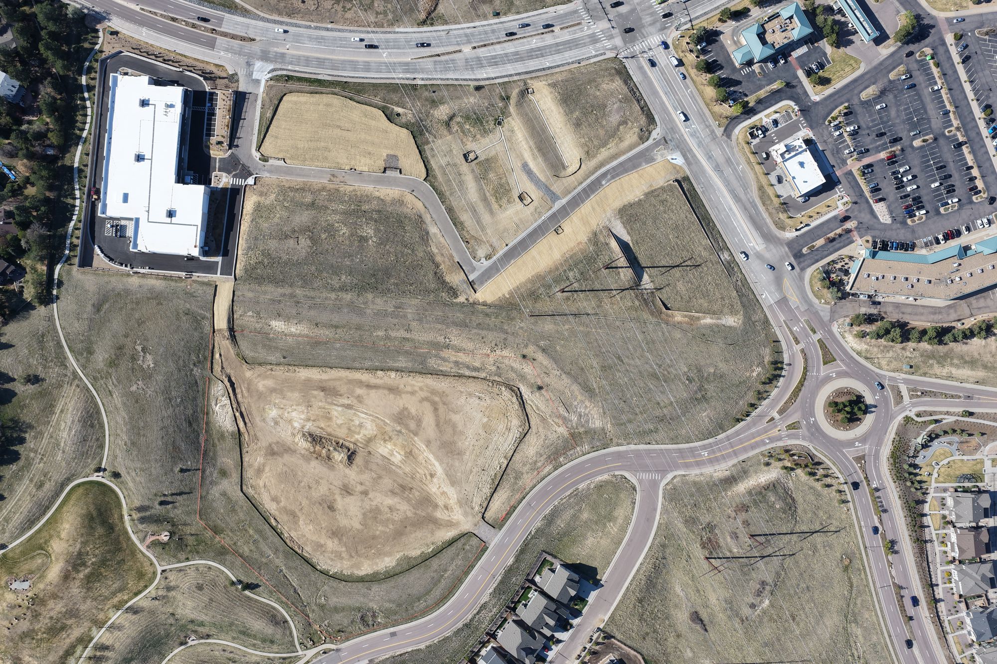 Drone photograph of this site