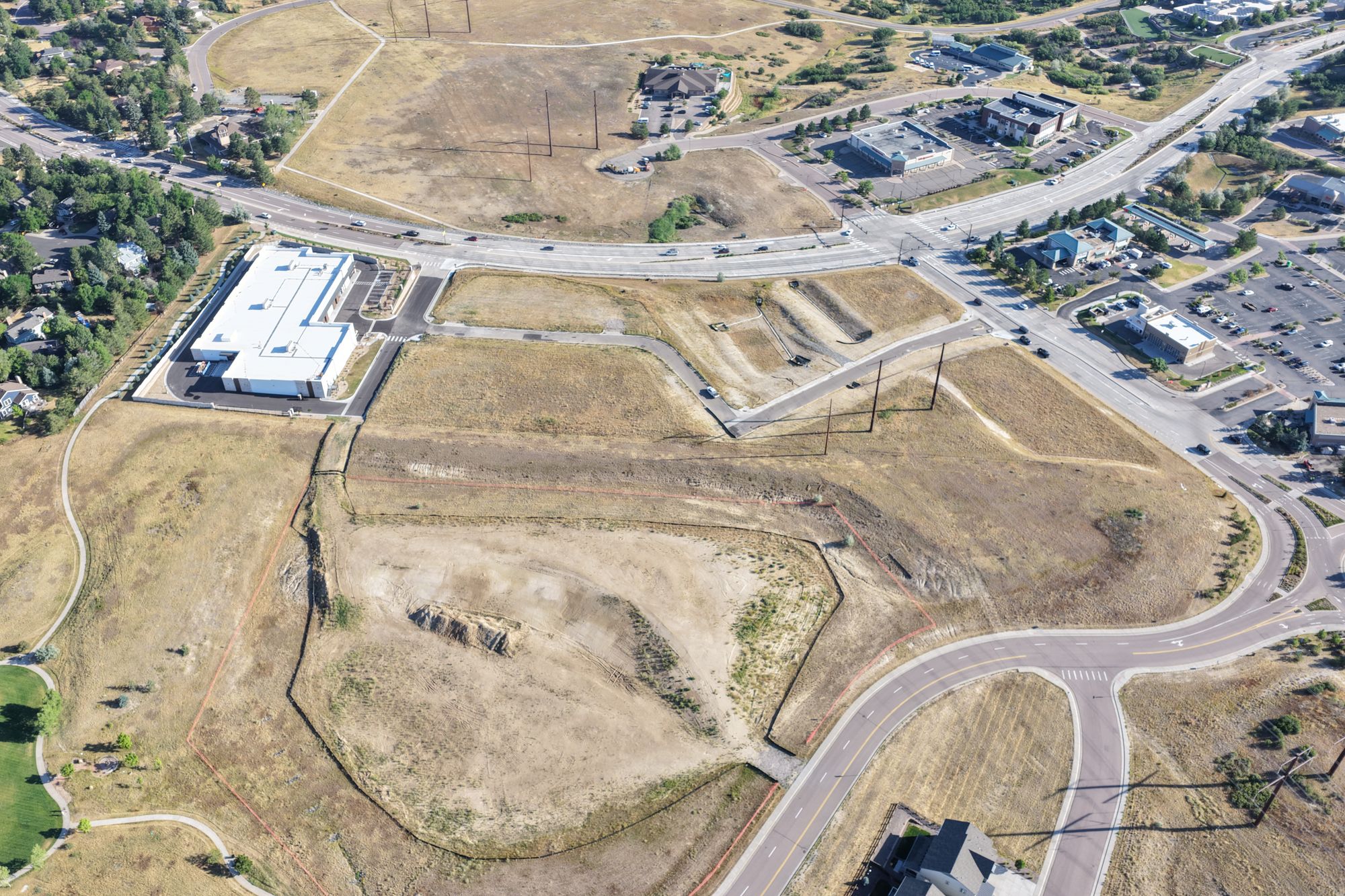 Drone photograph of this site